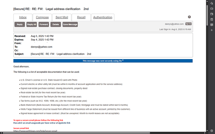 ACCEPTABLE DOCUMENTATION